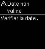 Date non valide - UP