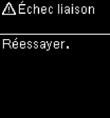 Echec liaison - UP