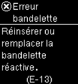 Erreur bandelette - UP