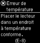 Erreur temperature - UP