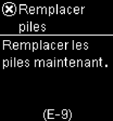 Remplacer piles - UP